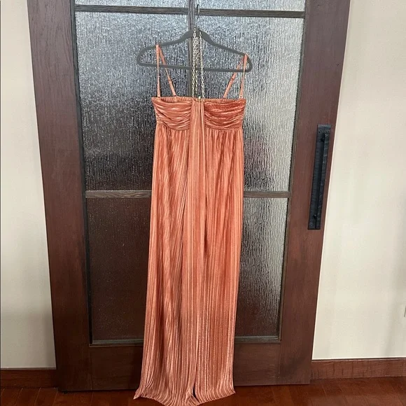 Sabina Musayev Nicola Strapless Dress in Copper as size Medium. Sold out! NWT - Picture 6 of 11